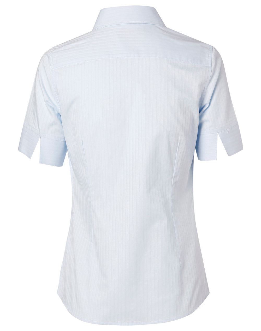 [M8100S] Women's Self Stripe S/S Shirt