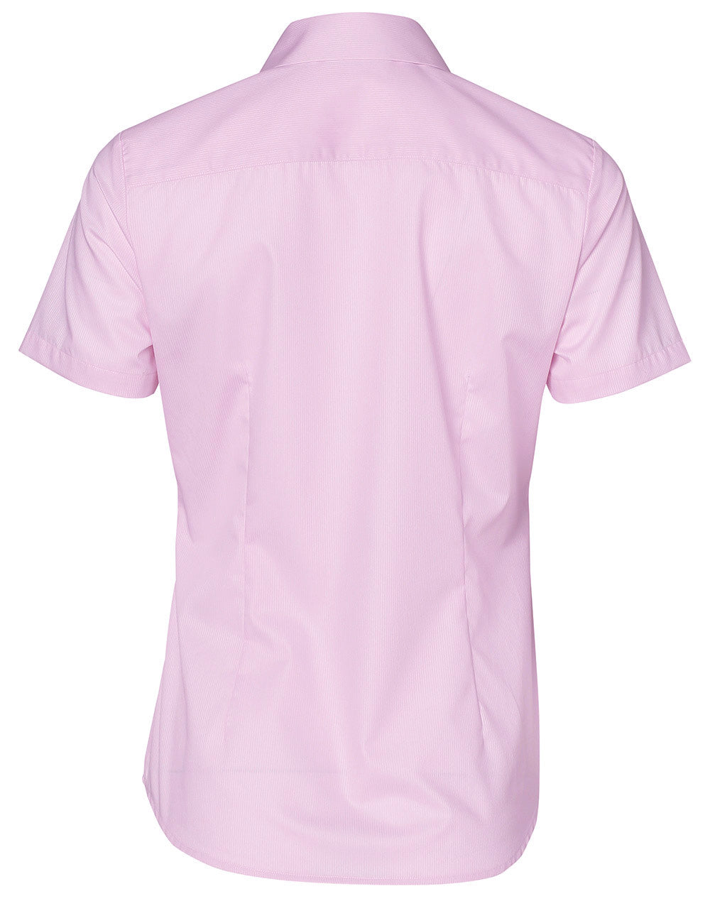 [M8110S] Ladies' Dobby Striped Taped S/S Shirt