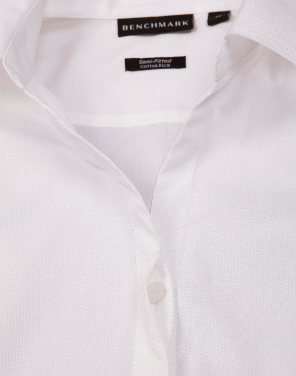 [M8110S] Ladies' Dobby Striped Taped S/S Shirt