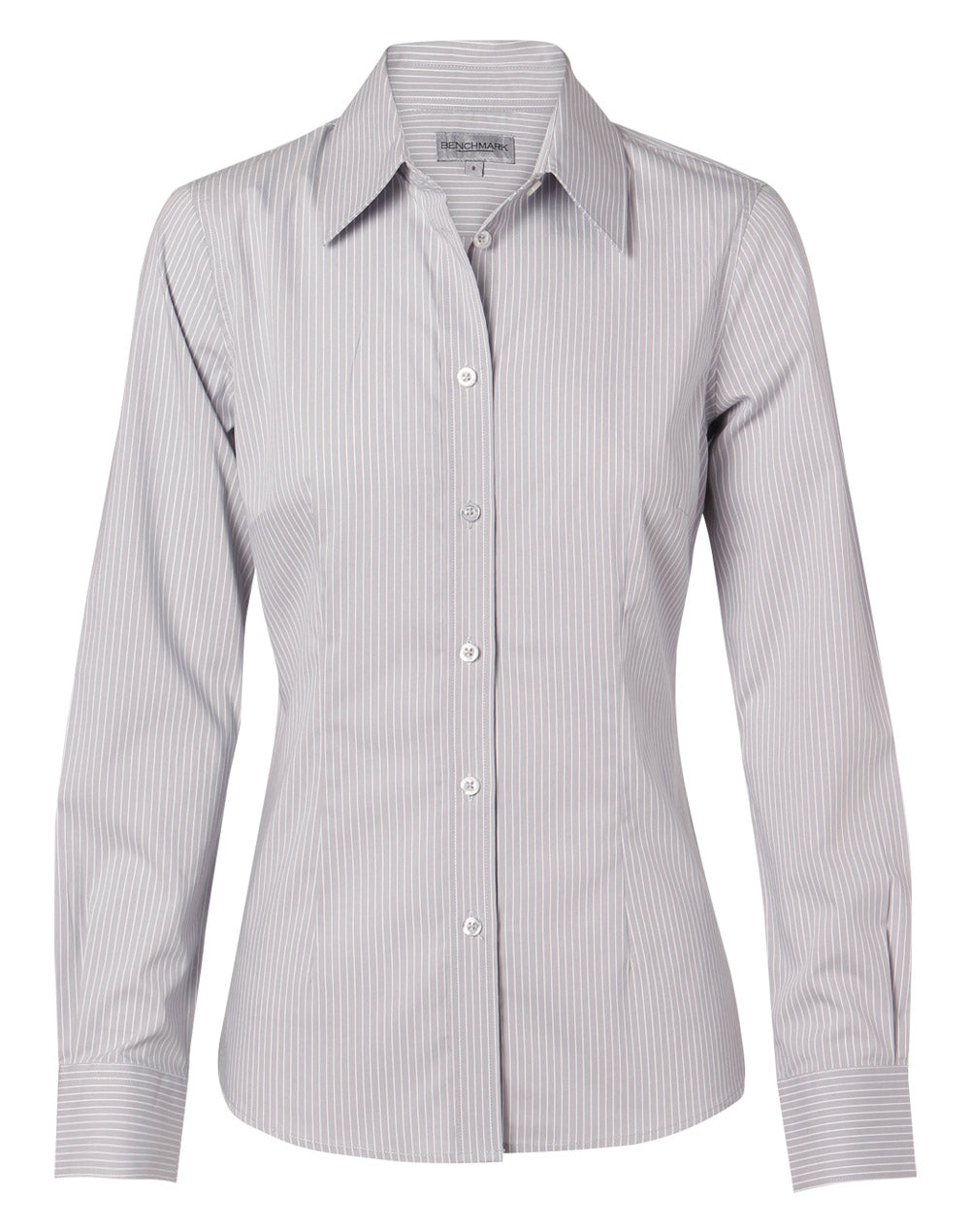 [M8200L] Women's Ticking Stripe L/S Shirt