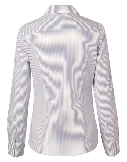 [M8200L] Women's Ticking Stripe L/S Shirt