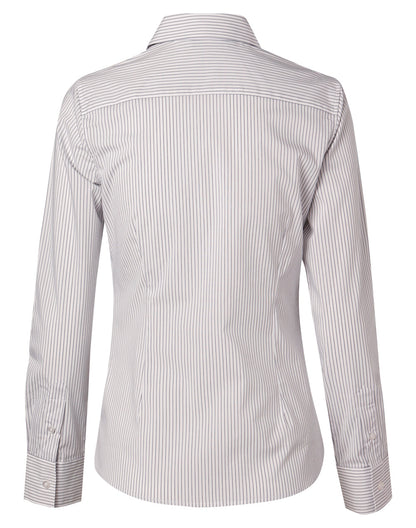 [M8200L] Women's Ticking Stripe L/S Shirt