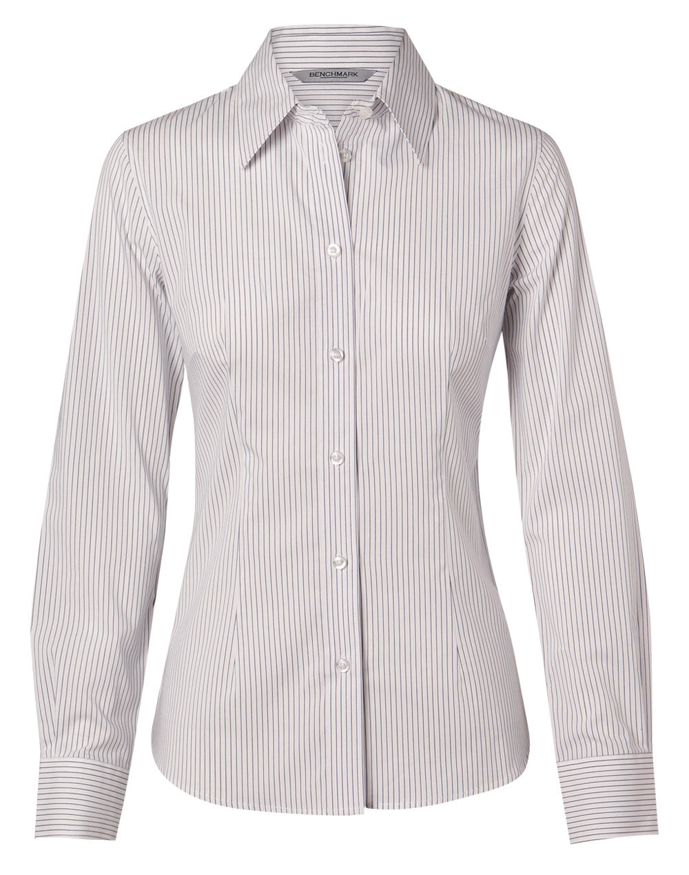 [M8200L] Women's Ticking Stripe L/S Shirt