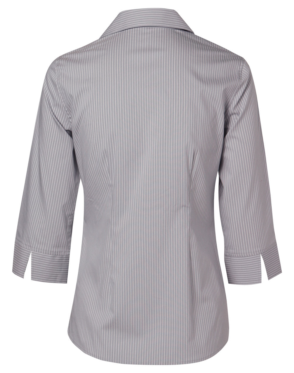 [M8200Q] Women's Ticking Stripe 3/4 Sleeve Shirt