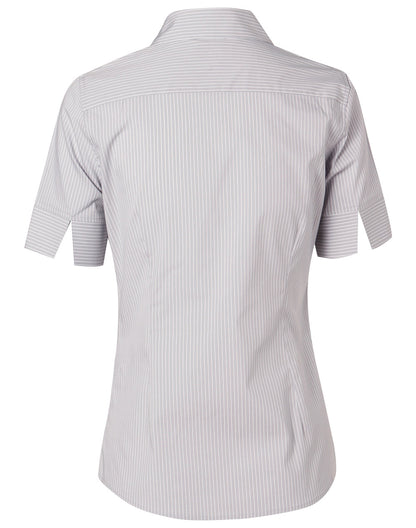 [M8200S] Women's Ticking Stripe S/S Shirt