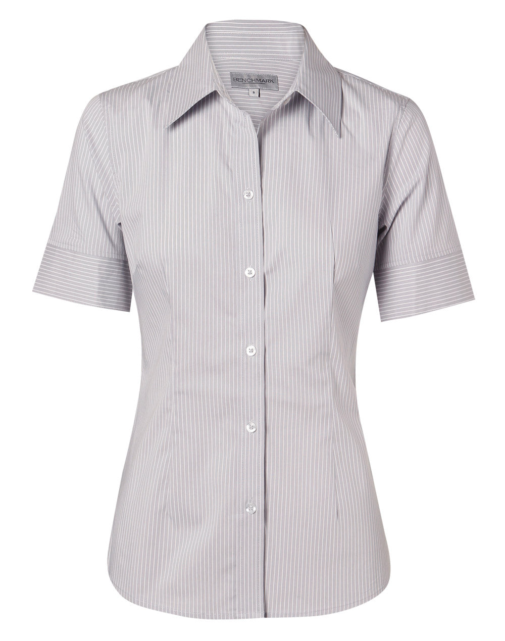 [M8200S] Women's Ticking Stripe S/S Shirt