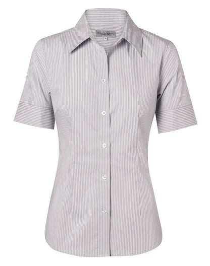 [M8200S] Women's Ticking Stripe S/S Shirt