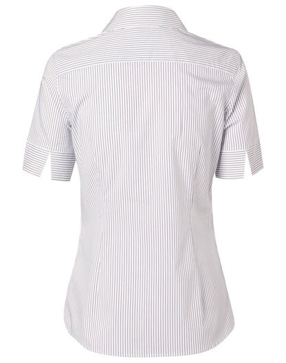 [M8200S] Women's Ticking Stripe S/S Shirt