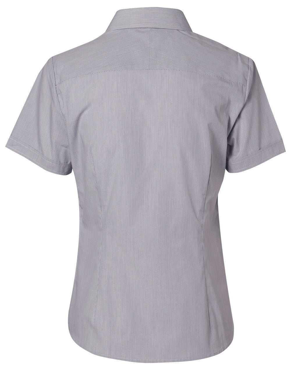 [M8211] Women's Fine Stripe S/S Shirt