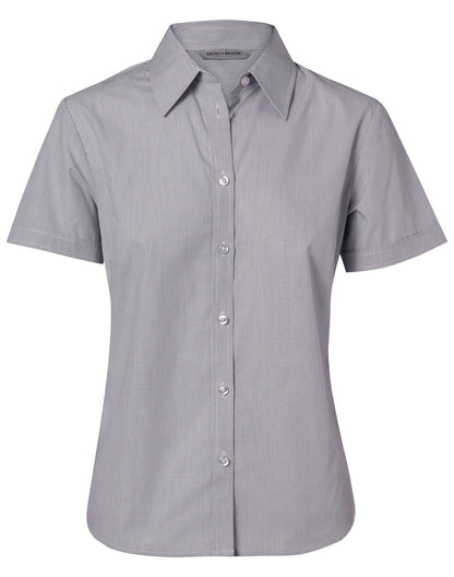 [M8211] Women's Fine Stripe S/S Shirt
