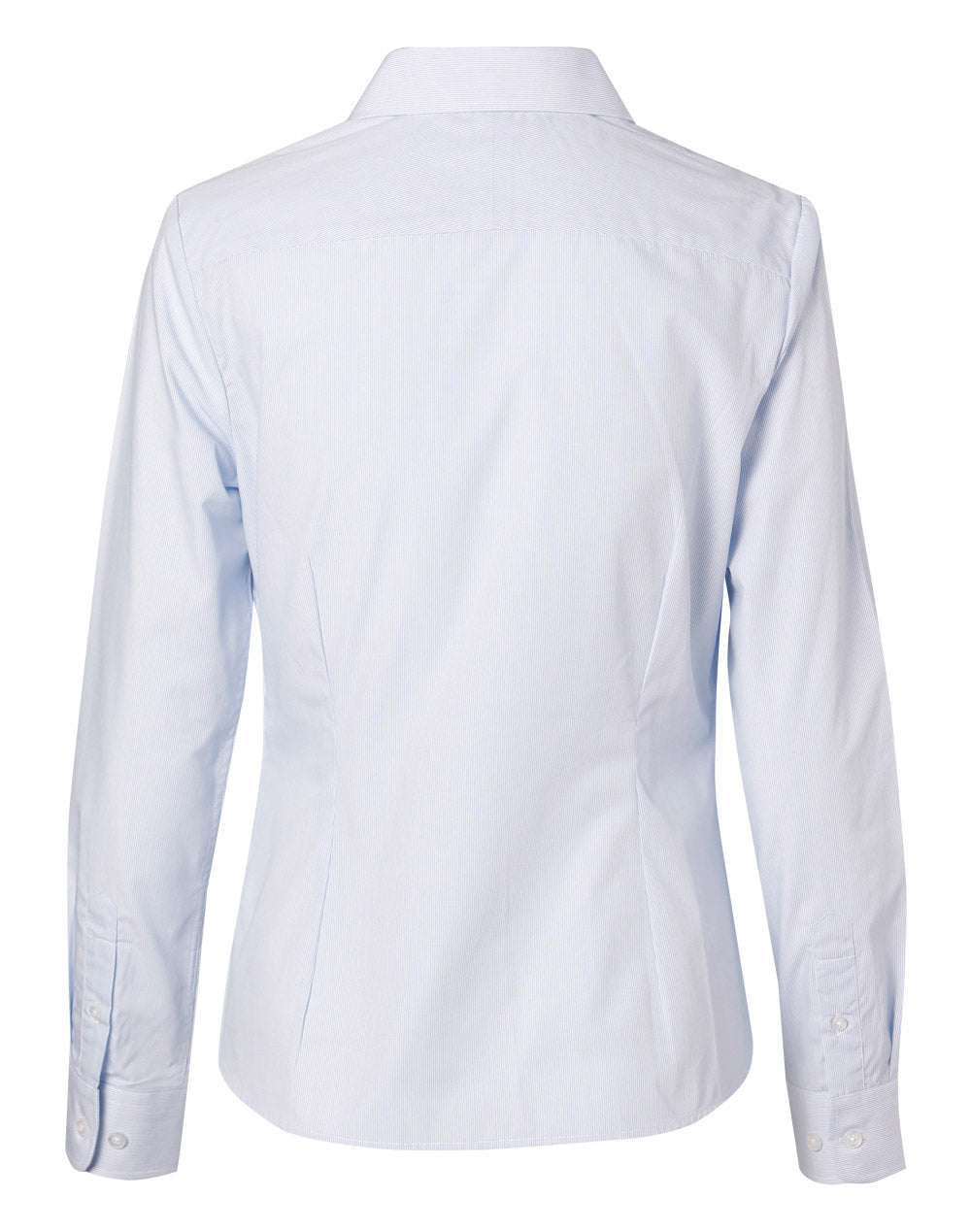 [M8212] Women's Fine Stripe Long Sleeve Shirt