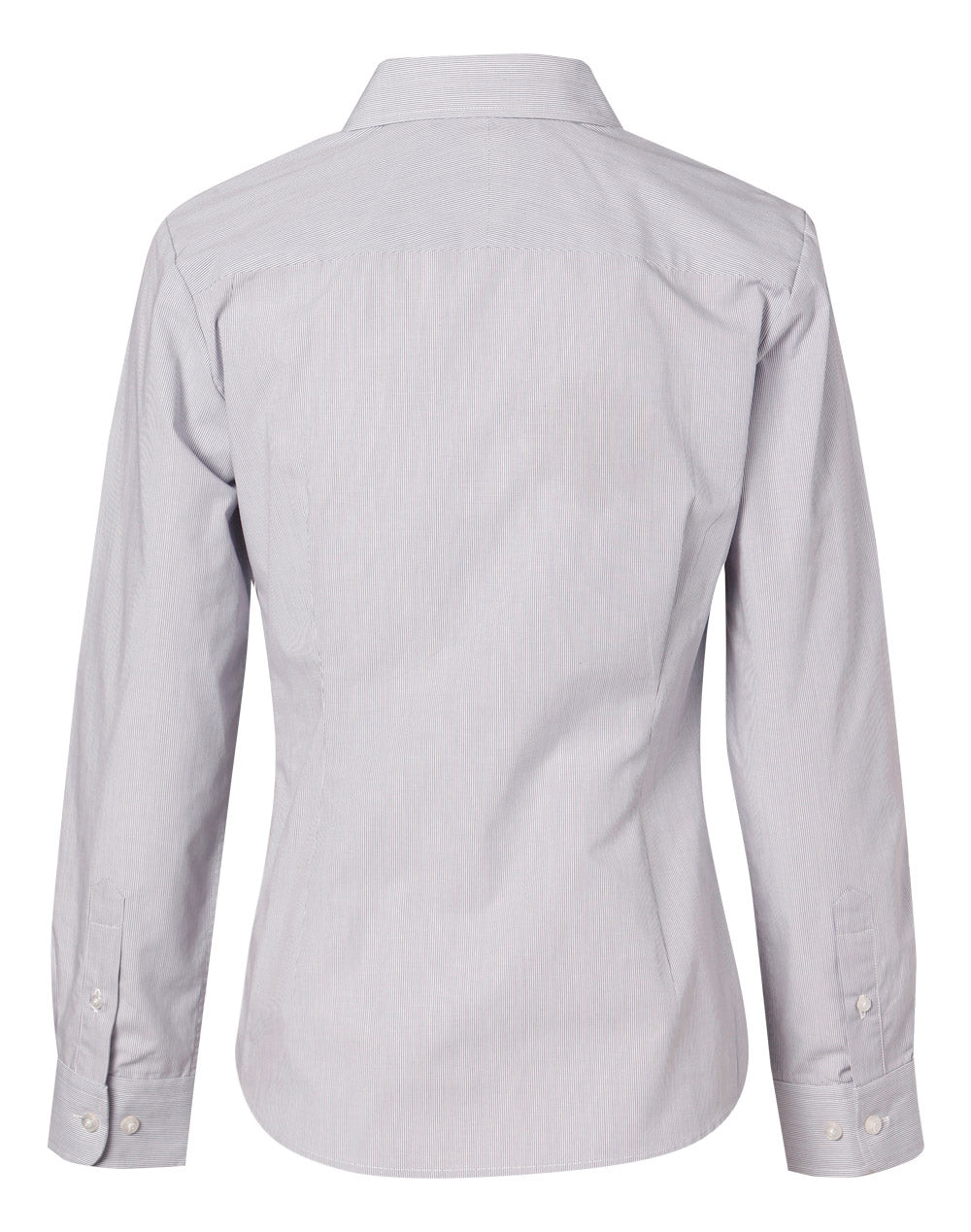 [M8212] Women's Fine Stripe Long Sleeve Shirt