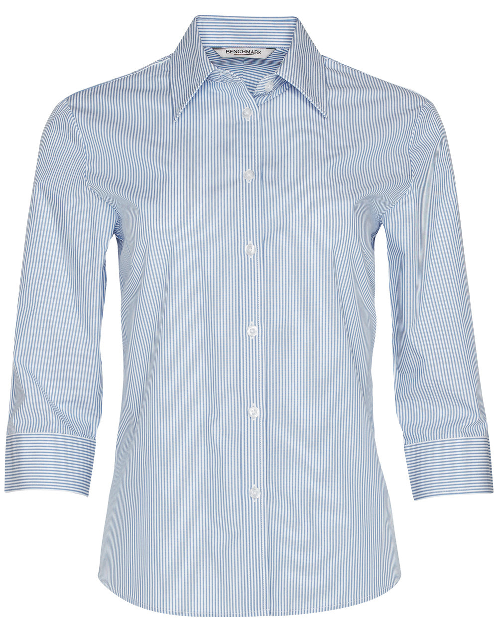 [M8233] Women's Balance Stripe 3/4 Sleeve Shirt