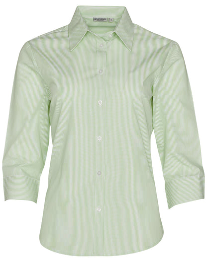[M8233] Women's Balance Stripe 3/4 Sleeve Shirt