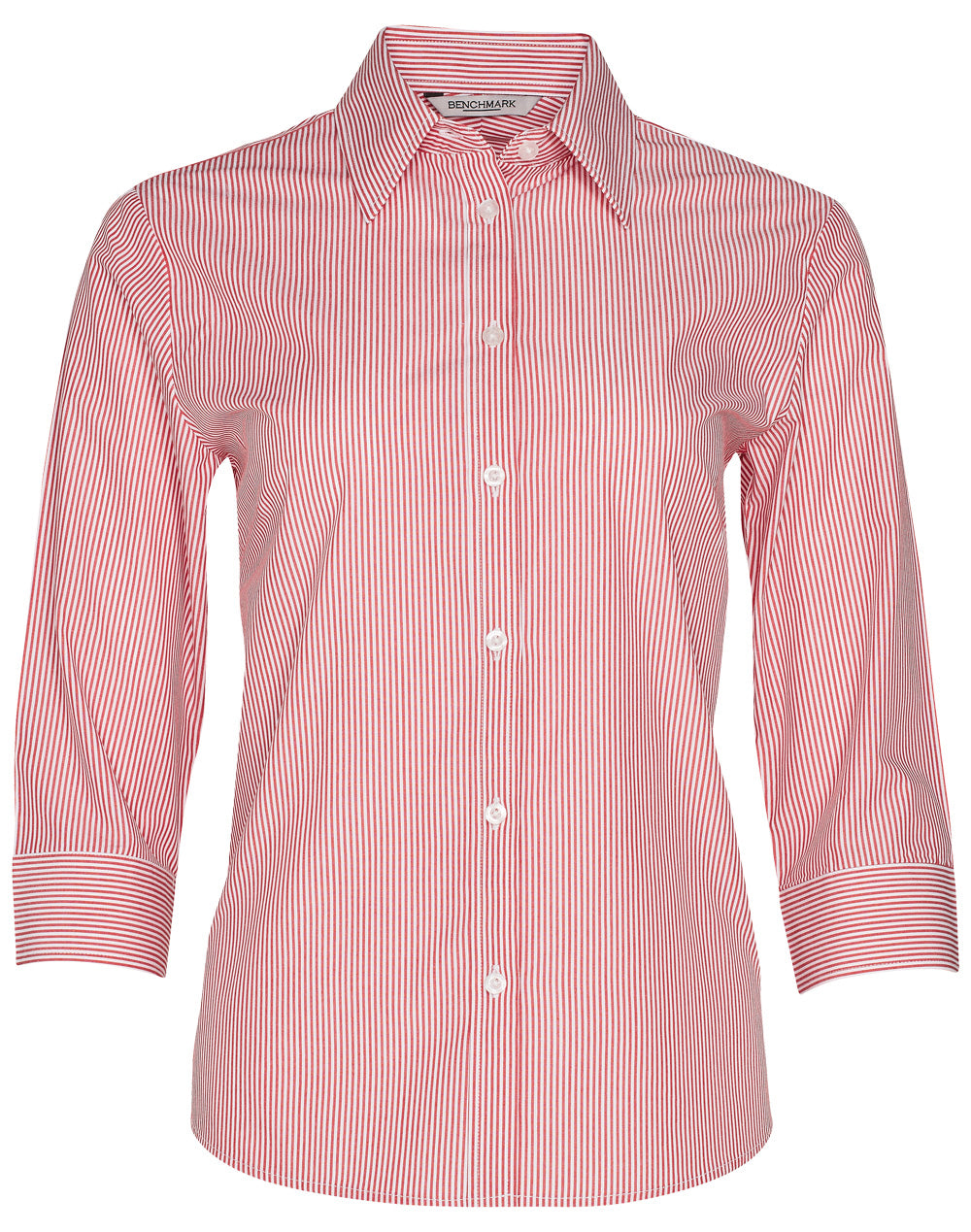 [M8233] Women's Balance Stripe 3/4 Sleeve Shirt