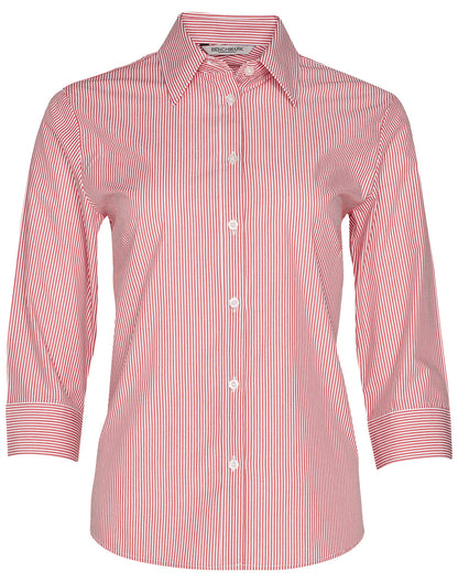 [M8233] Women's Balance Stripe 3/4 Sleeve Shirt