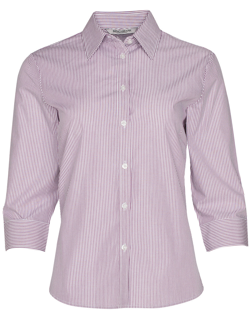 [M8233] Women's Balance Stripe 3/4 Sleeve Shirt