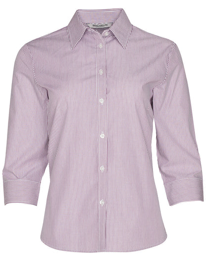 [M8233] Women's Balance Stripe 3/4 Sleeve Shirt