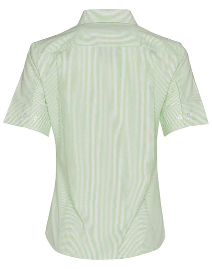 [M8234] Women's Balance Stripe Short Sleeve Shirt