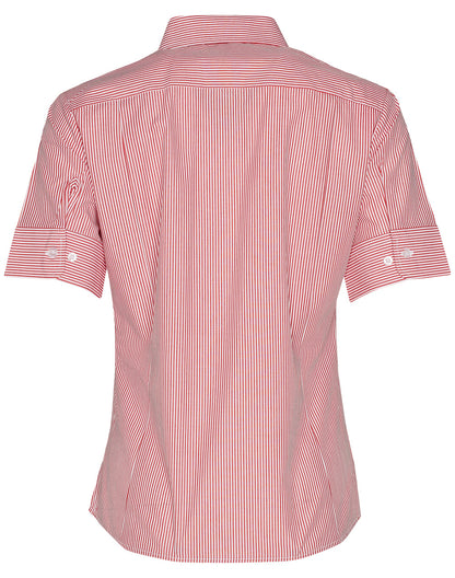 [M8234] Women's Balance Stripe Short Sleeve Shirt
