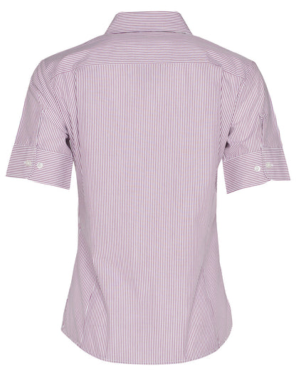 [M8234] Women's Balance Stripe Short Sleeve Shirt