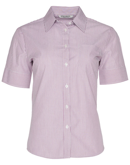 [M8234] Women's Balance Stripe Short Sleeve Shirt