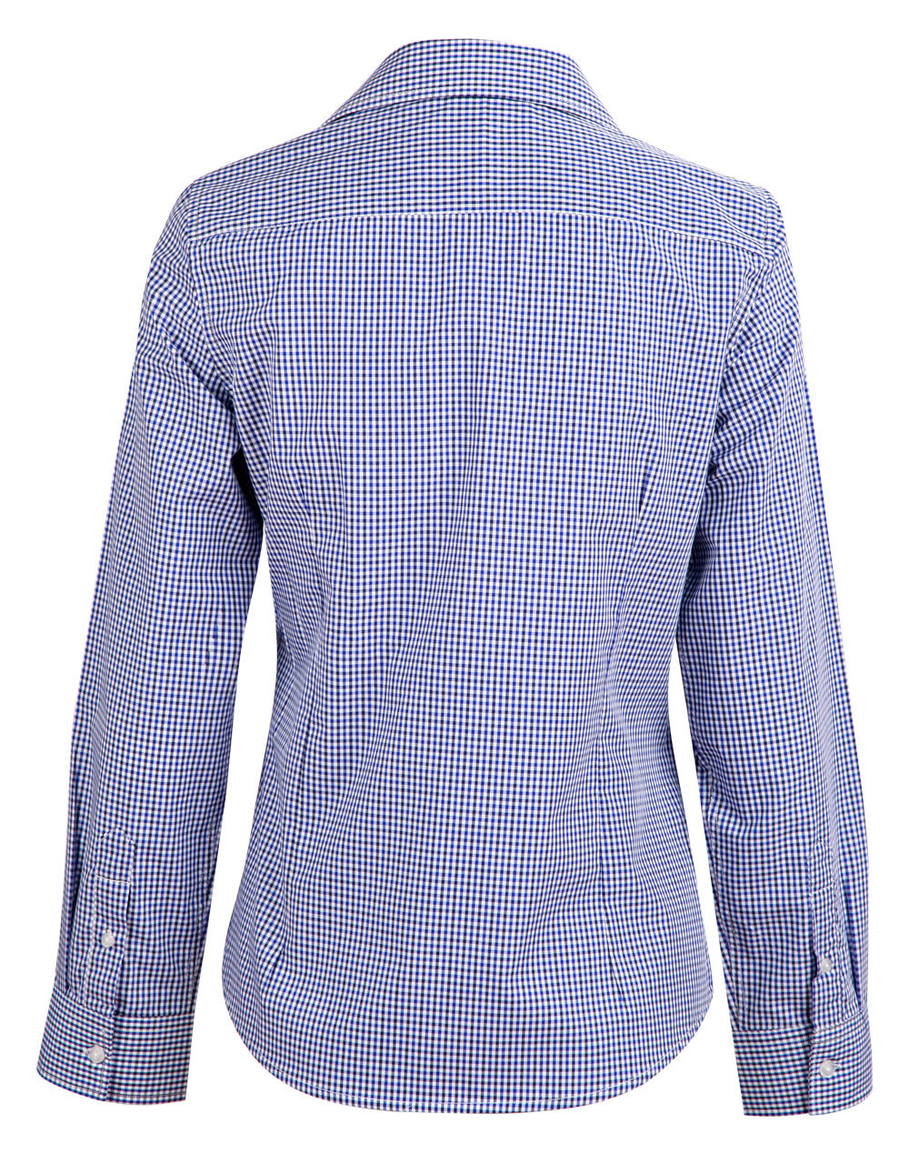 [M8320L] Ladies' Two Tone Check L/S Shirt