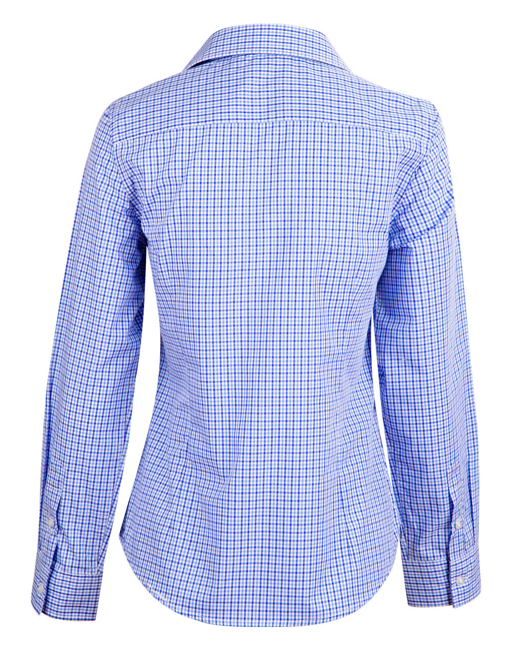 [M8320L] Ladies' Two Tone Check L/S Shirt