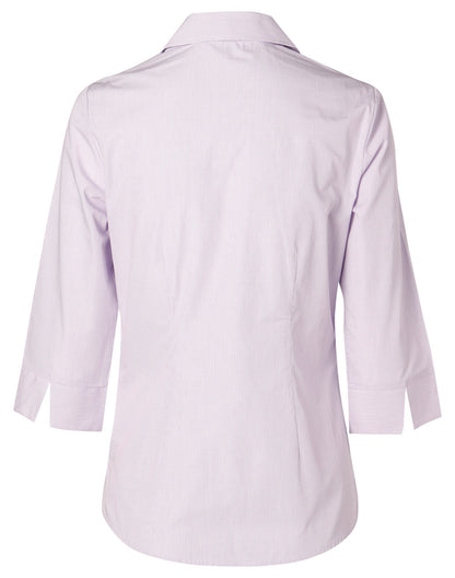 [M8360Q] Women's Mini Check 3/4 Sleeve Shirt