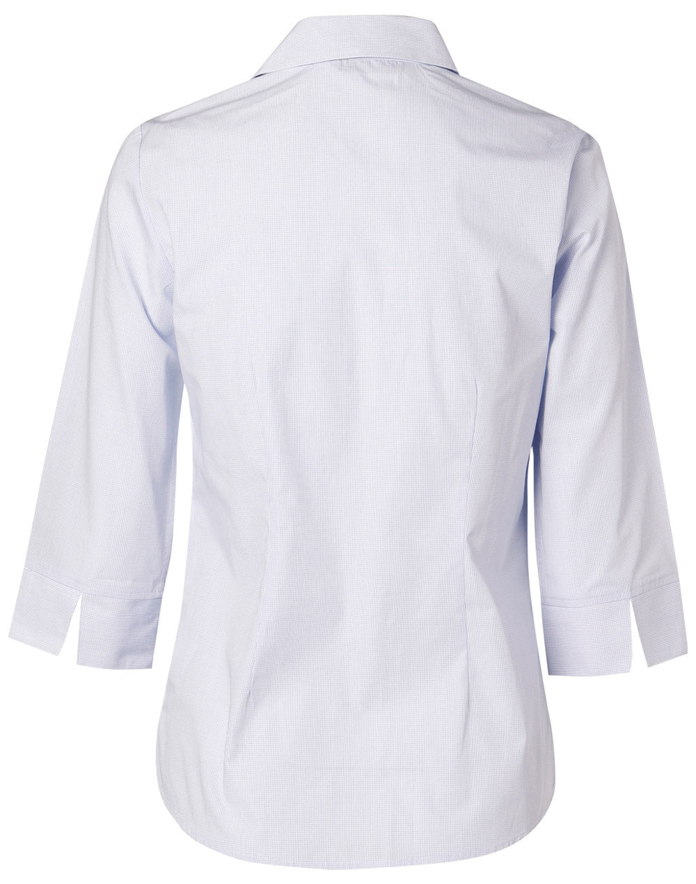 [M8360Q] Women's Mini Check 3/4 Sleeve Shirt