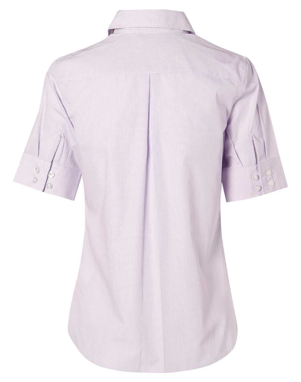 [M8360S] Women's Mini Check S/S Shirt