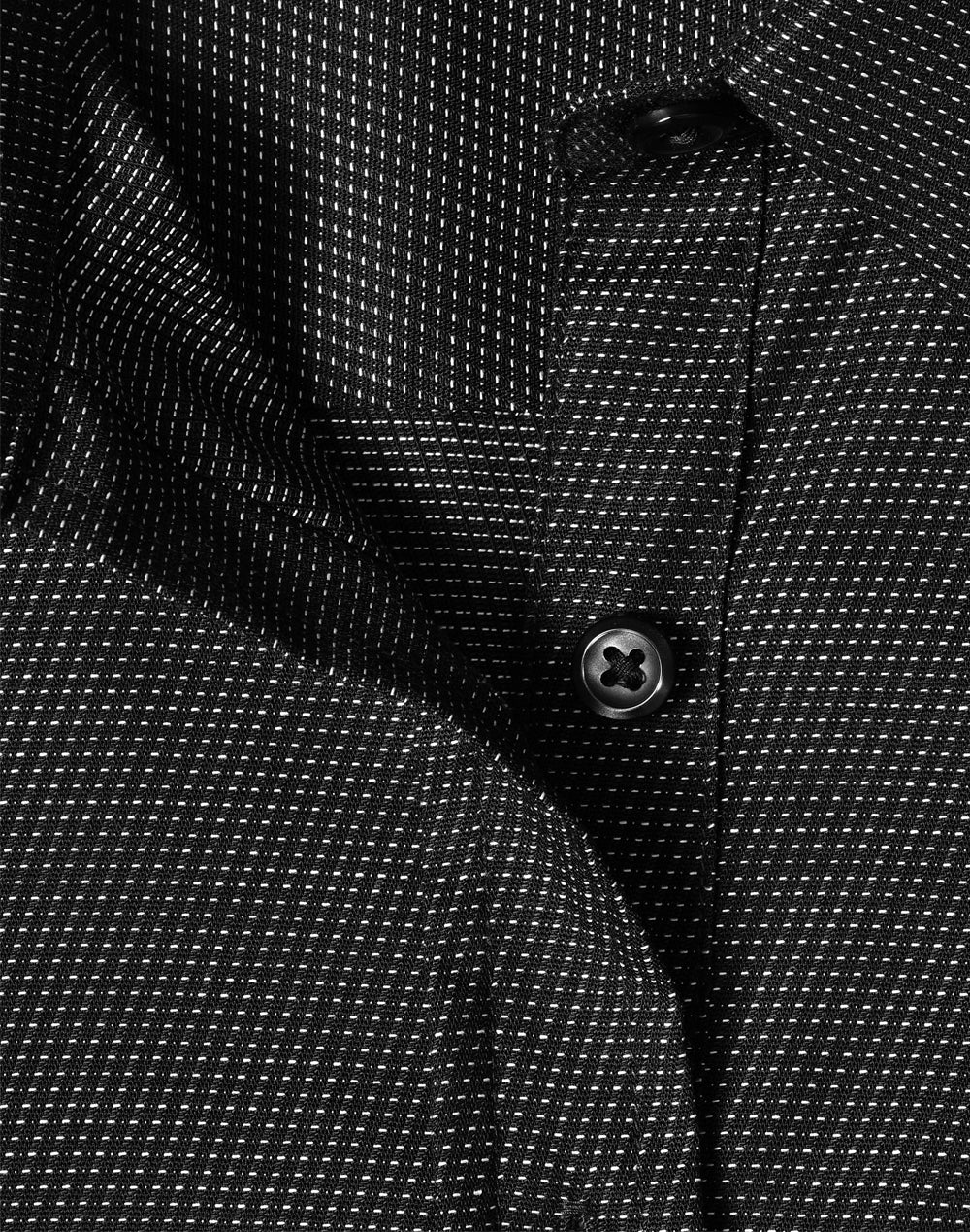 [M8400L] Ladies' Pin Dot Stretch L/S Shirt