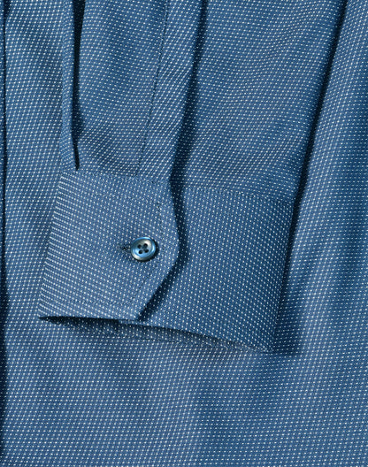 [M8400L] Ladies' Pin Dot Stretch L/S Shirt