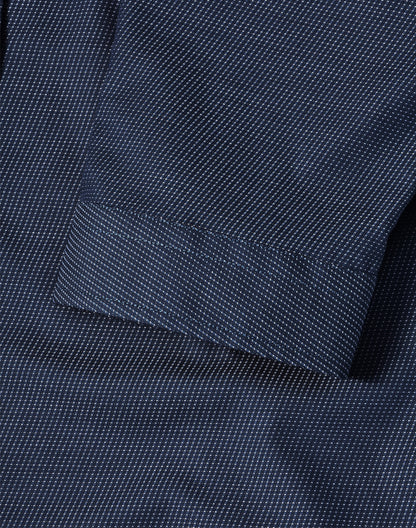 [M8400Q] Ladies' Pin Dot Stretch 3/4 Sleeve Shirt