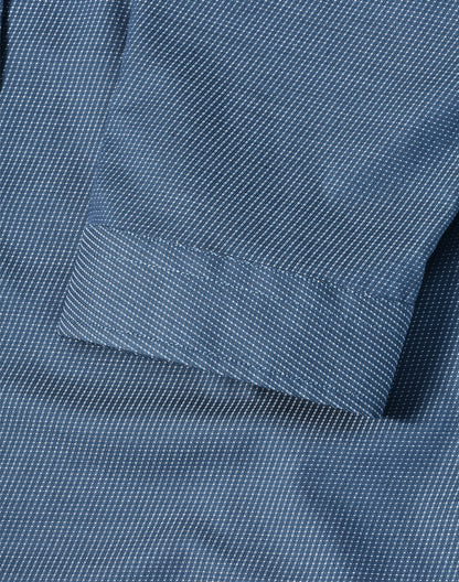 [M8400Q] Ladies' Pin Dot Stretch 3/4 Sleeve Shirt