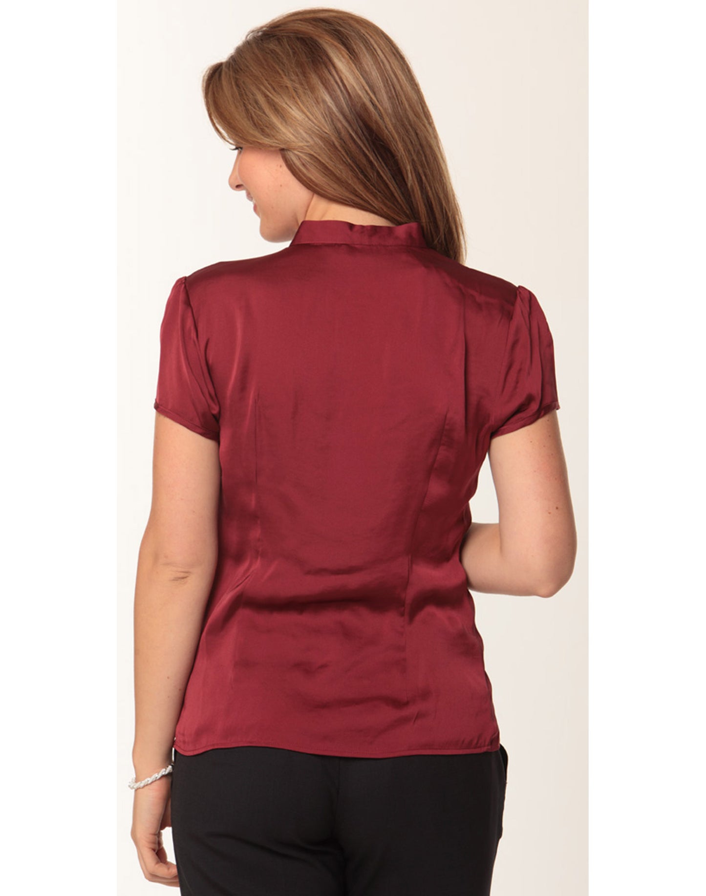 [M8810] Women's Tie Neck Blouse