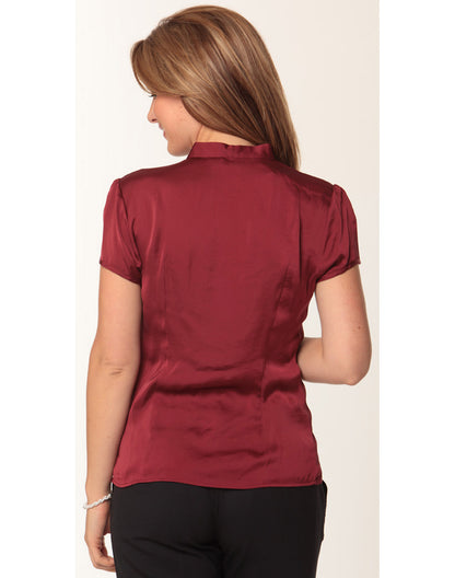 [M8810] Women's Tie Neck Blouse