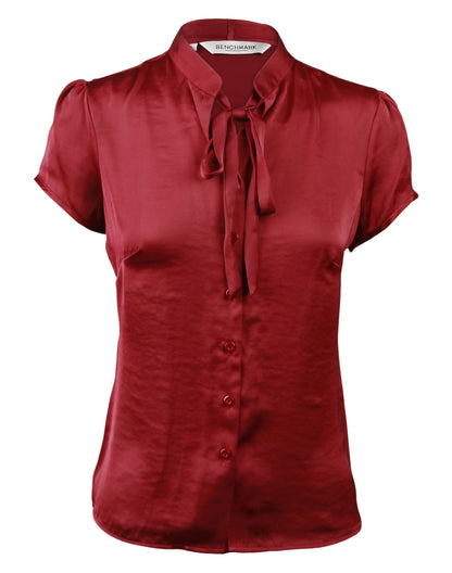 [M8810] Women's Tie Neck Blouse