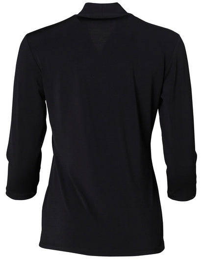 [M8830] Ladies' Mid Sleeve Shawline Knit Top