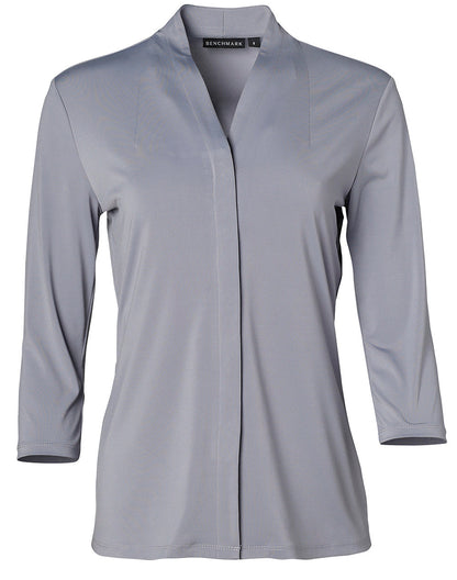 [M8830] Ladies' Mid Sleeve Shawline Knit Top