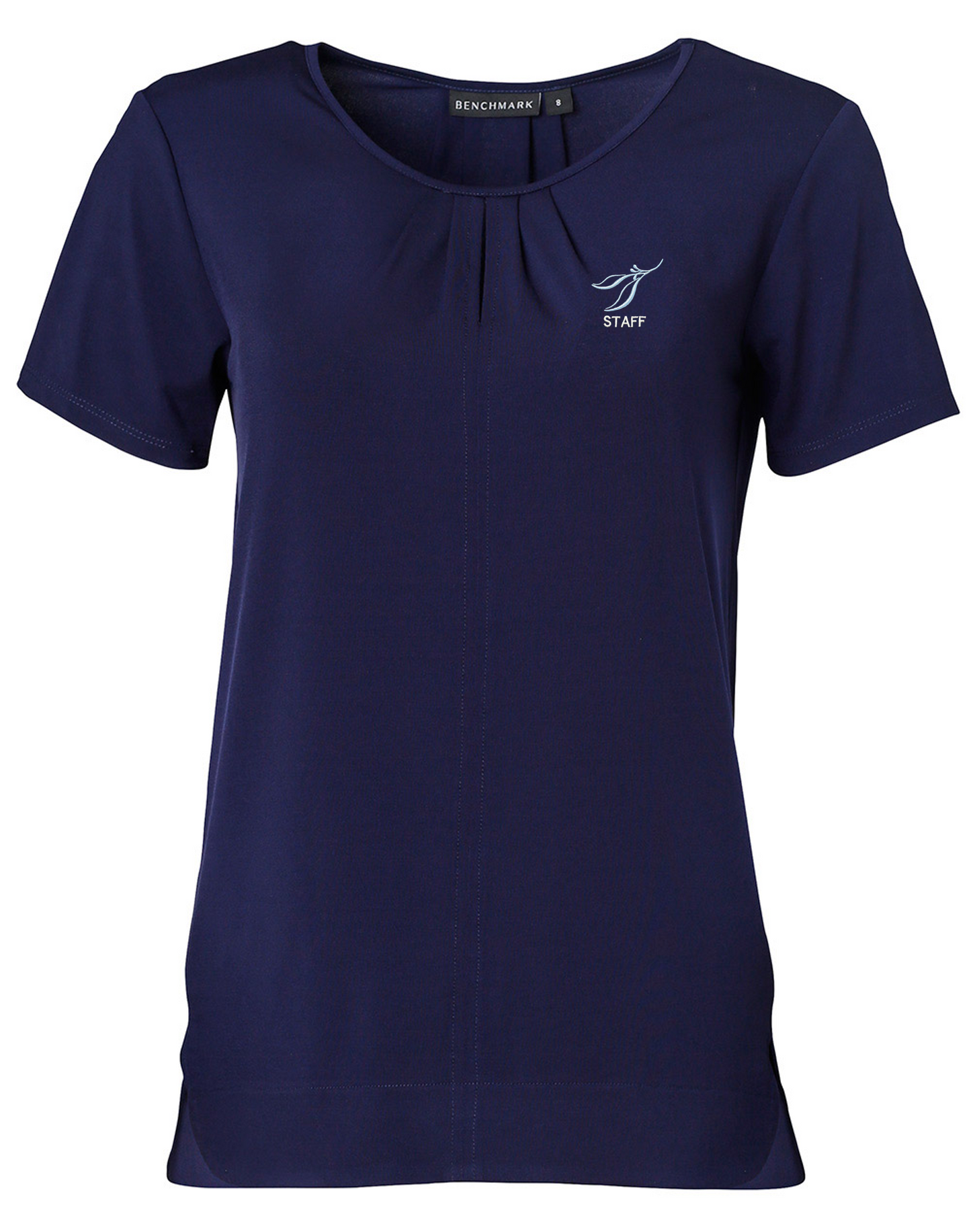Ladies' Round Neck with Pleats S/S Knit Top (YARRAWARRAH)