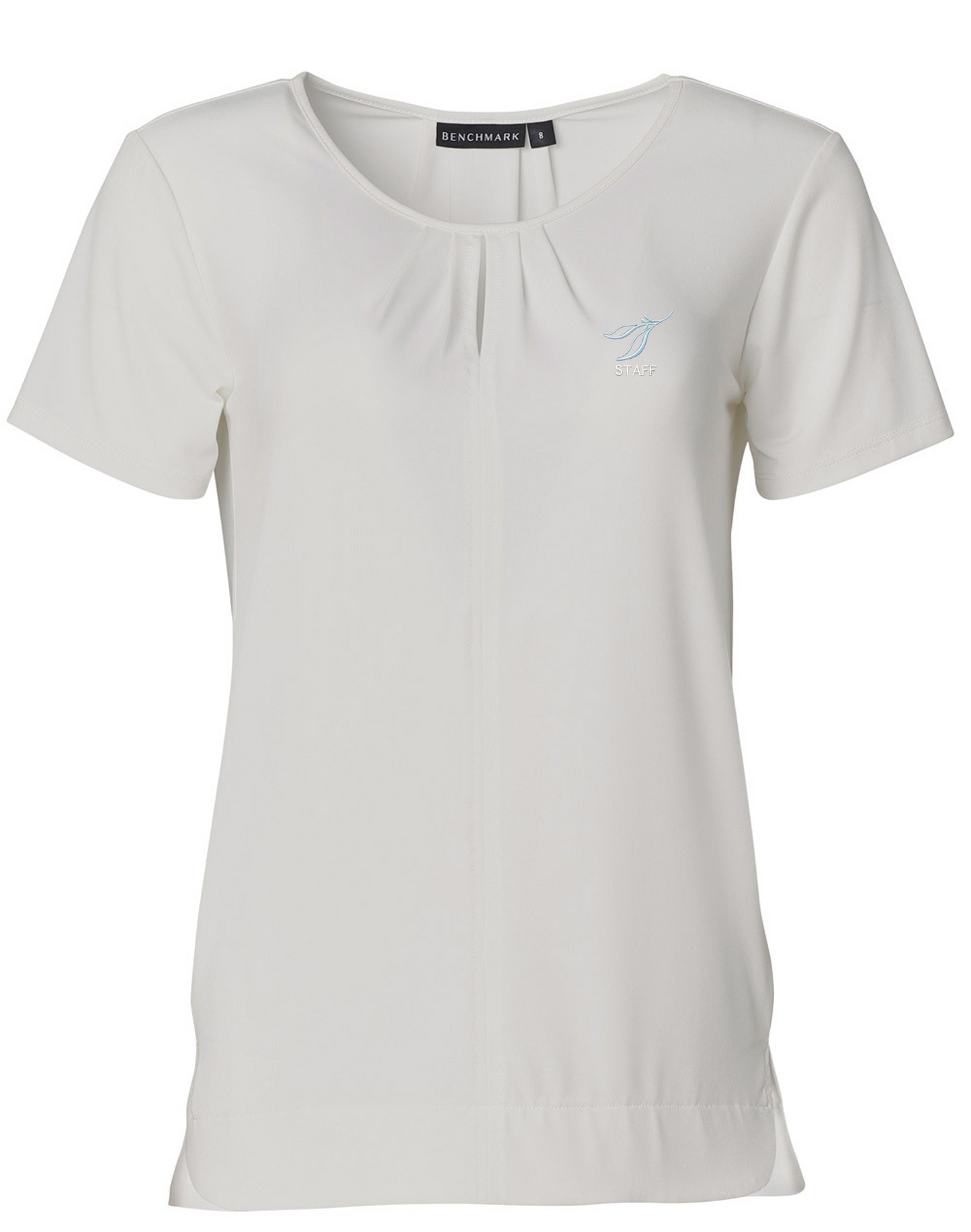 Ladies' Round Neck with Pleats S/S Knit Top (YARRAWARRAH)