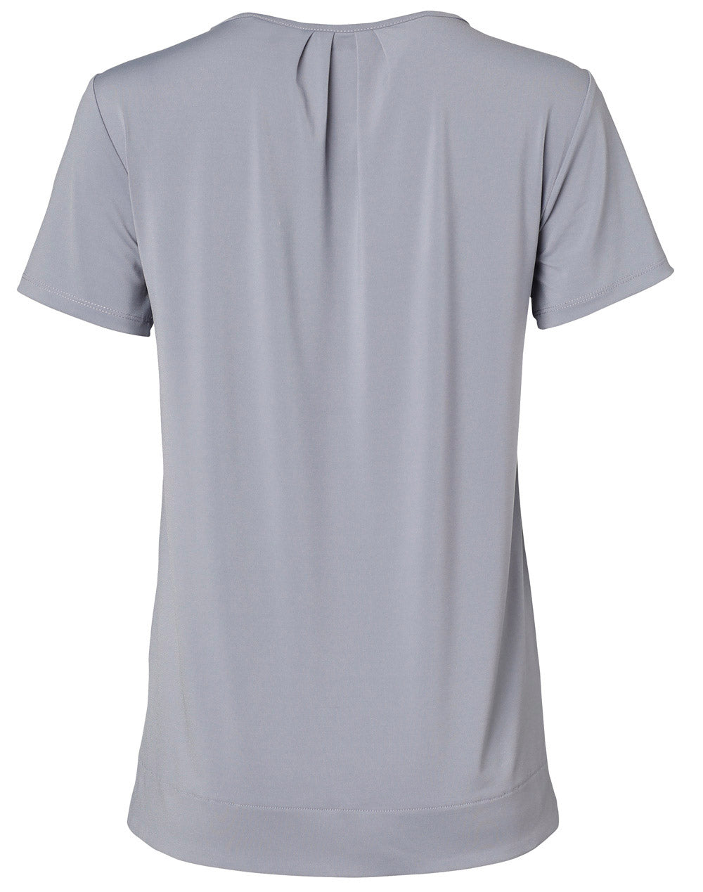 [M8850] Ladies' Round Neck with Pleats S/S Knit Top