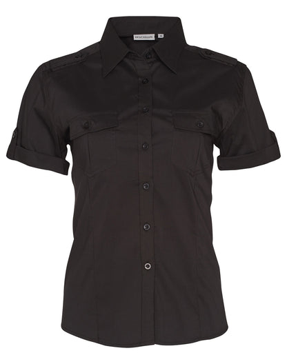 [M8911] Women's Short Sleeve Military Shirt