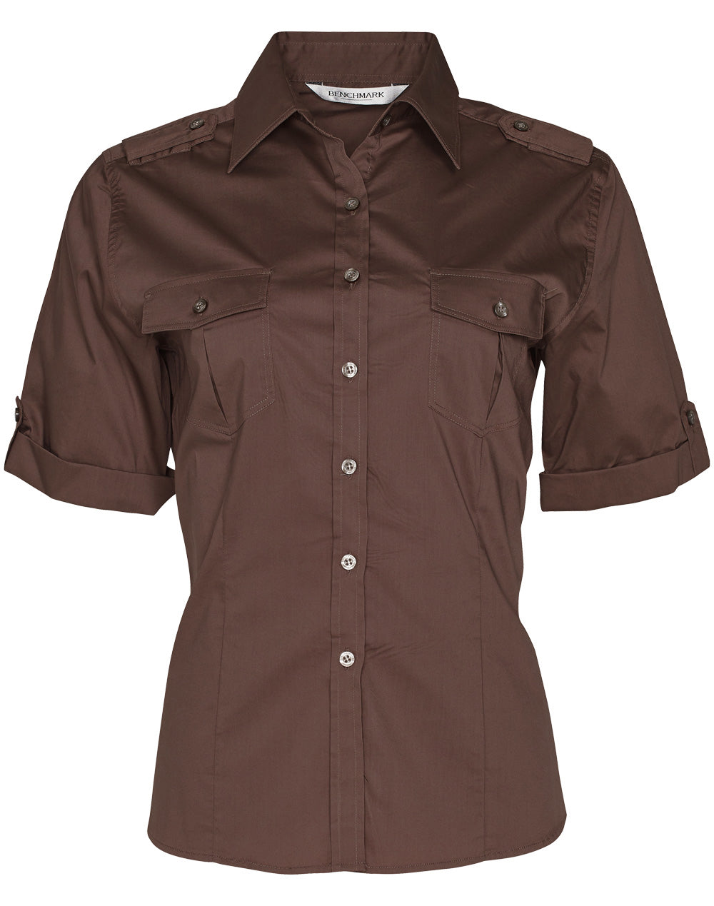 [M8911] Women's Short Sleeve Military Shirt
