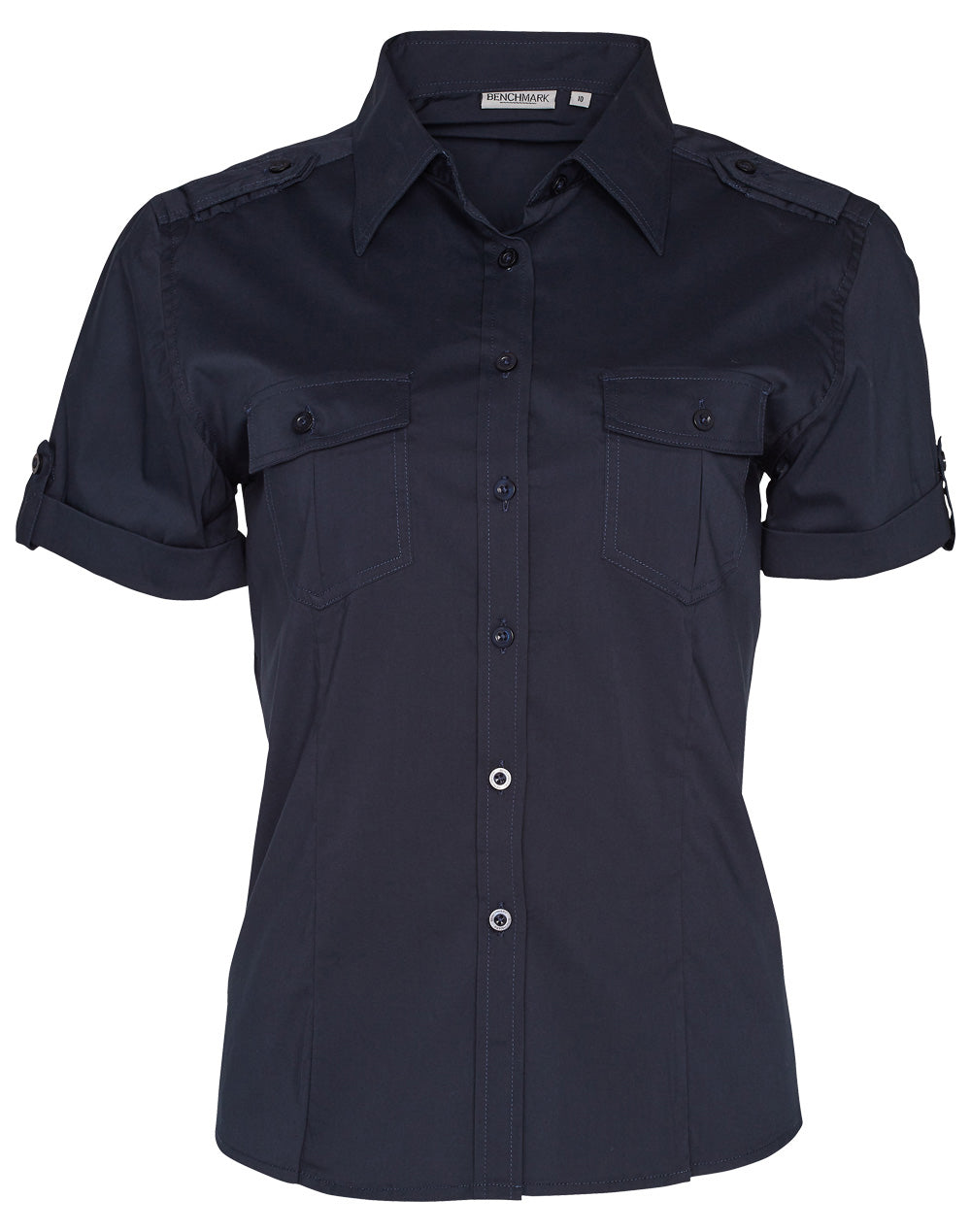 [M8911] Women's Short Sleeve Military Shirt