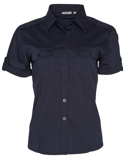 [M8911] Women's Short Sleeve Military Shirt