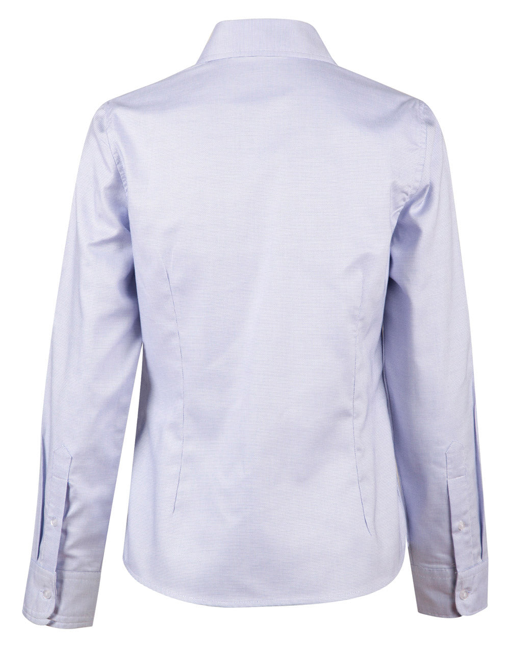 [M8922] Ladies' Dot Contrast Long Sleeve Shirt