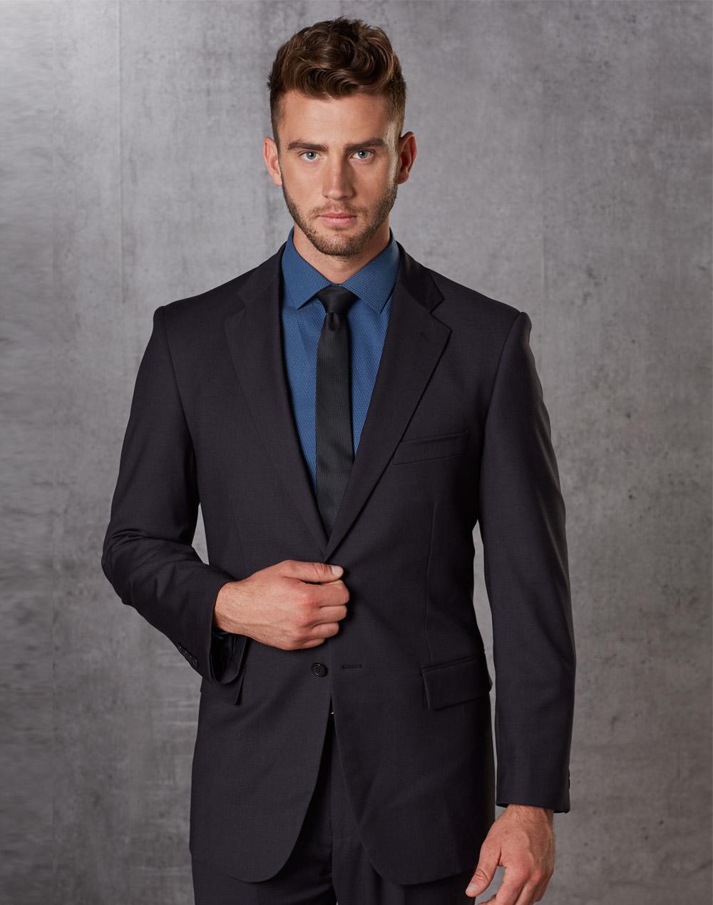 [M9130] Men's Poly/Viscose Stretch Jacket