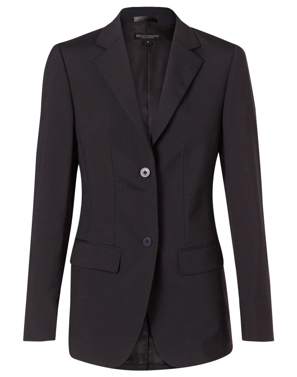 [M9200] Women's Stretch Wool Blend Mid Length Jacket